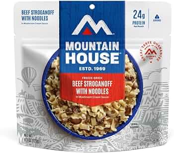 Mountain House Beef Stroganoff with Noodles Freeze Dried 2 Servings by Mountain House - American Made