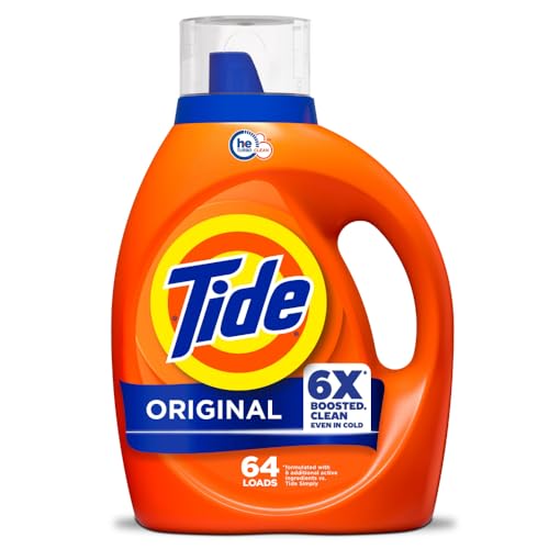 Tide Liquid Laundry Detergent, Original Scent, 64 Loads, 80 fl oz