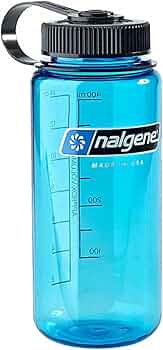 Nalgene Tritan Wide Mouth Water Bottle 16oz Blue