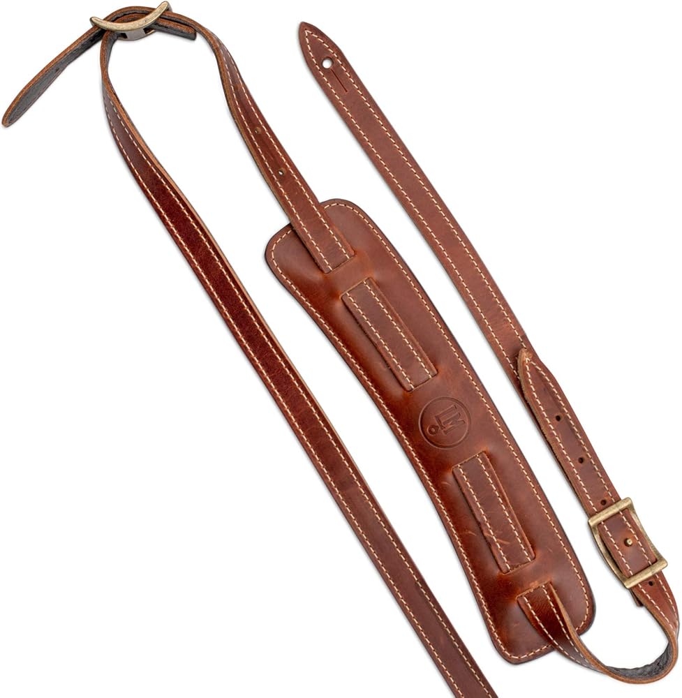 LM Products Leather Banjo Strap American Made by LM Products - American Made