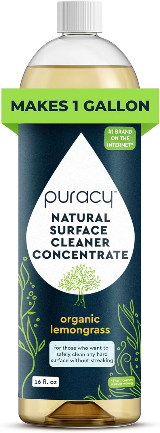 Puracy Multi-Surface Cleaner Concentrate, Lemongrass by Puracy - American Made