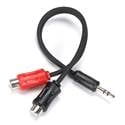 Crutchfield CTK3 3.5mm to RCA Stereo Adapter Cable 6ft by Crutchfield - American Made