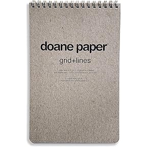 Doane Paper Grid + Lines Small Spiral Notebook 6.88x5.25 by Doane Paper - American Made