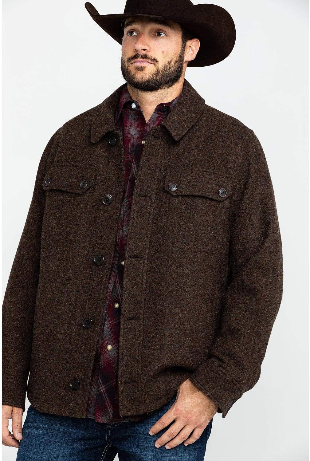 Pendleton Capitol Hill Shirt Jacket with Iconic Wool Lined Shirting by Pendleton Woolen Mills - American Made