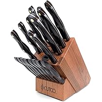Cutco 19-Piece Kitchen Knife Set with Cherry Wood Stand