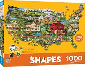 MasterPieces United States Shape 1000 Piece Jigsaw Puzzle