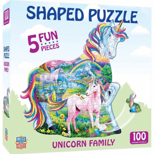 Mudpuppy Rainbow Unicorn 100 Piece Kids Jigsaw Puzzle by MudPuppy - American Made