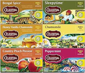 Celestial Seasonings Herbal Tea Variety 6-Pack by Celestial Seasonings - American Made