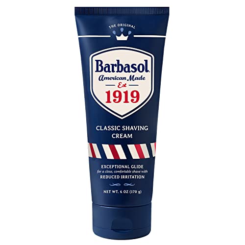 Barbasol 1919 Classic Shaving Cream for Men, 6 oz (Pack of 1) | Non-Aerosol Shave Cream for Men; Infused with