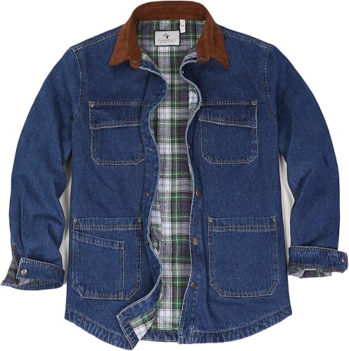 Tellason Blanket-Lined Selvedge Denim Jean Jacket, 16.5oz, Large by Tellason - American Made