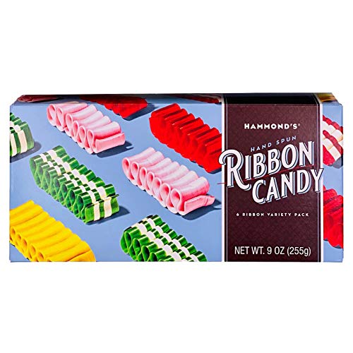 Hammond's Candies Hand Spun Ribbon Candy Blue Gift Box by Hammond's Candies - American Made