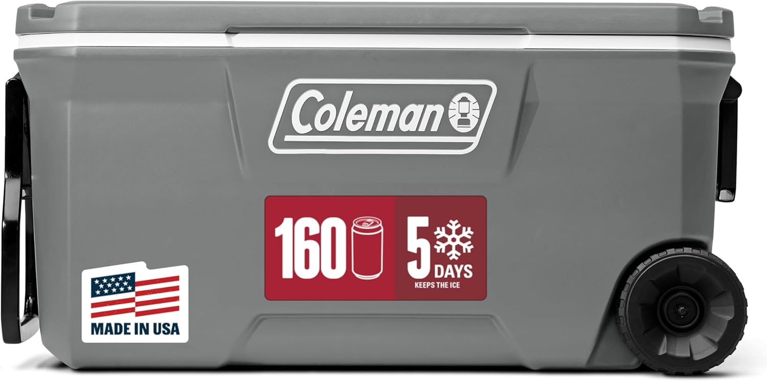 Coleman Classic Series Insulated Rolling Cooler 100-Quart by Coleman - American Made
