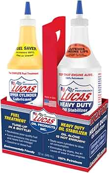Lucas Oil Combo Pack - Oil Stabilizer + Upper Cylinder Lubricant