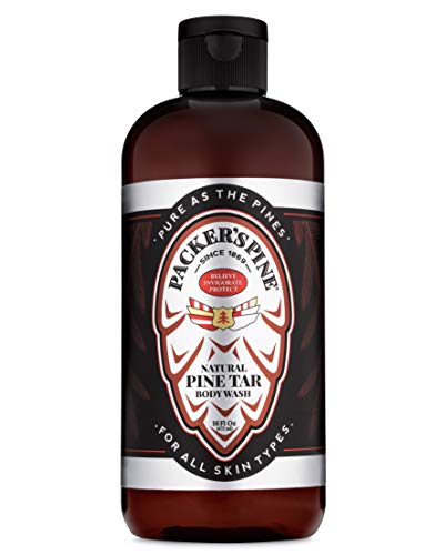 Packer's Pine Tar Body Wash for Men & Women | Soothing Pine Tar Shower Gel for Psoriasis, Eczema & Itchy Skin
