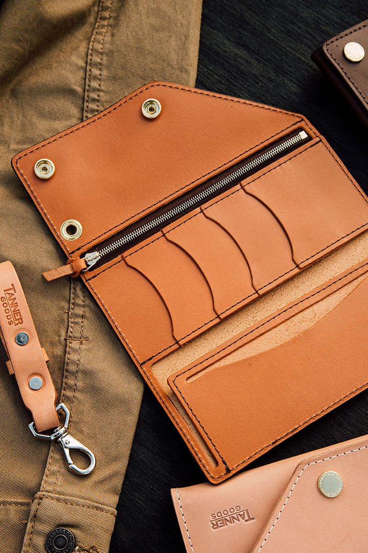 Tanner Goods Workman Wallet, Interior Zippered Pocket by Tanner Goods - American Made