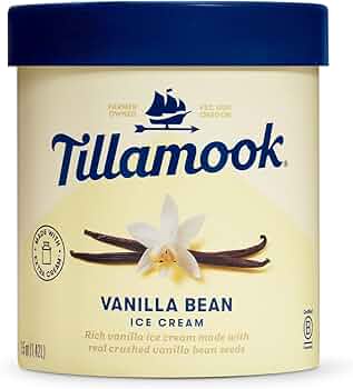 Tillamook Vanilla Bean Ice Cream 48oz by Tillamook - American Made