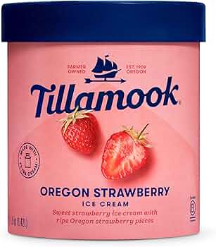 Tillamook Oregon Strawberry Ice Cream 48oz by Tillamook - American Made