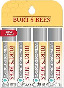 Burt's Bees Ultra Conditioning Moisturizing Lip Balm 4-Pack