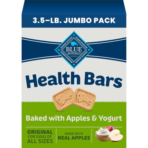 Blue Buffalo Health Bars Apples & Yogurt Dog Biscuits, 3.5 lb