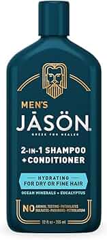 Jason Natural Men's 2-in-1 Shampoo and Conditioner