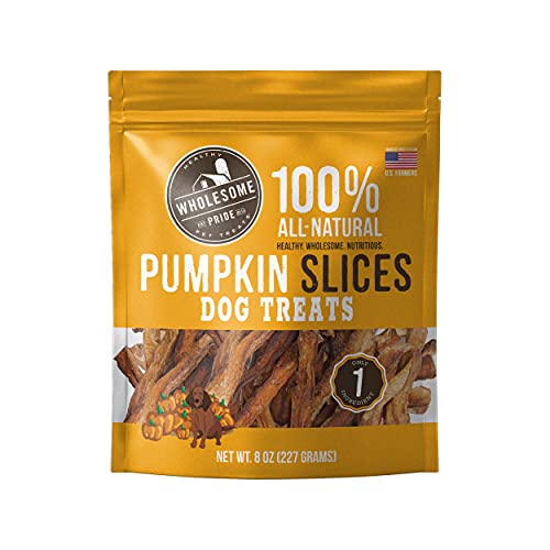 Wholesome Pride Pumpkin Slices Dog Treats 8 oz by Wholesome Pride - American Made