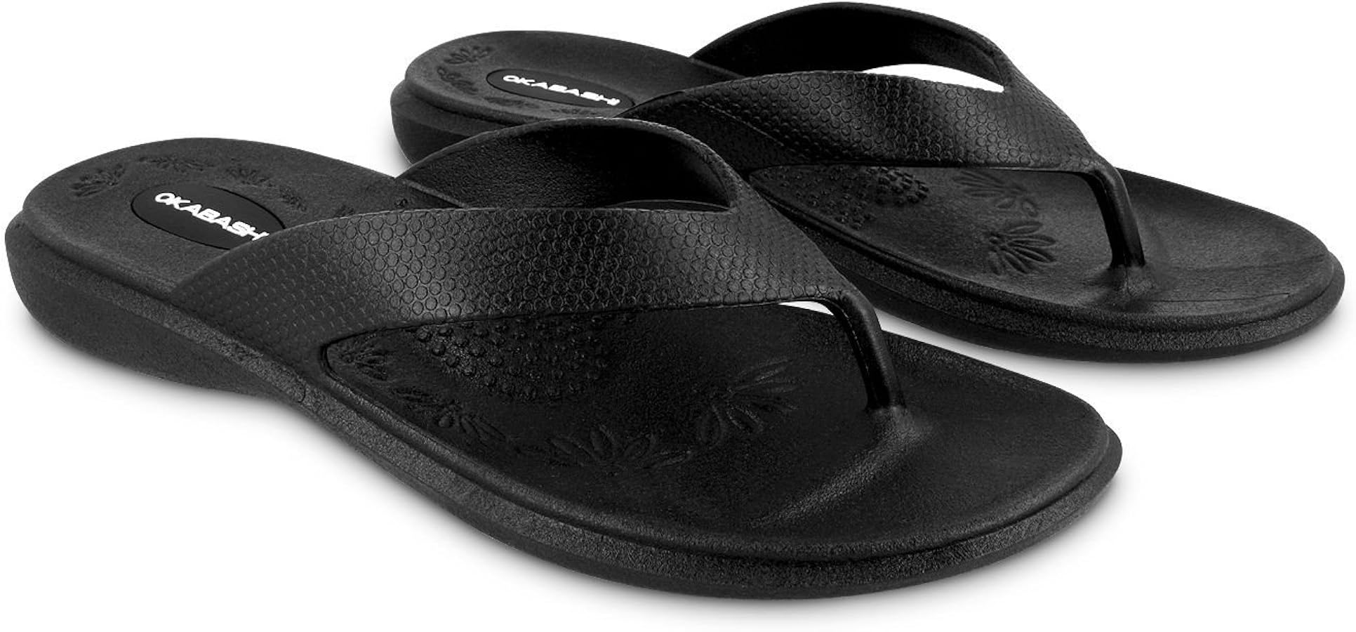 Okabashi Women's Maui Flip Flop Black by Okabashi - American Made