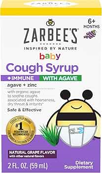 Zarbees Baby Agave Cough Syrup Plus Immune Support 2oz by Zarbee's - American Made