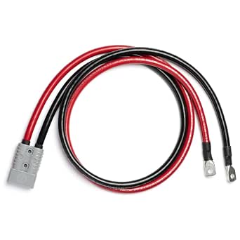 Spartan Power 4 AWG Battery Cable with SP120A Quick Connector 2 Foot by Spartan Power - American Made