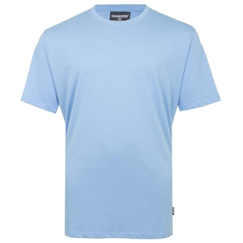 Solid State Mens Plus Size Houston Premium Weight T-Shirt, Faded Denim, 4XL Plus
