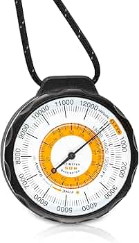 Sun Company Ascent Altimeter - Battery-Free Altimeter and Barometer with Aluminum Case by Sun Company - American Made