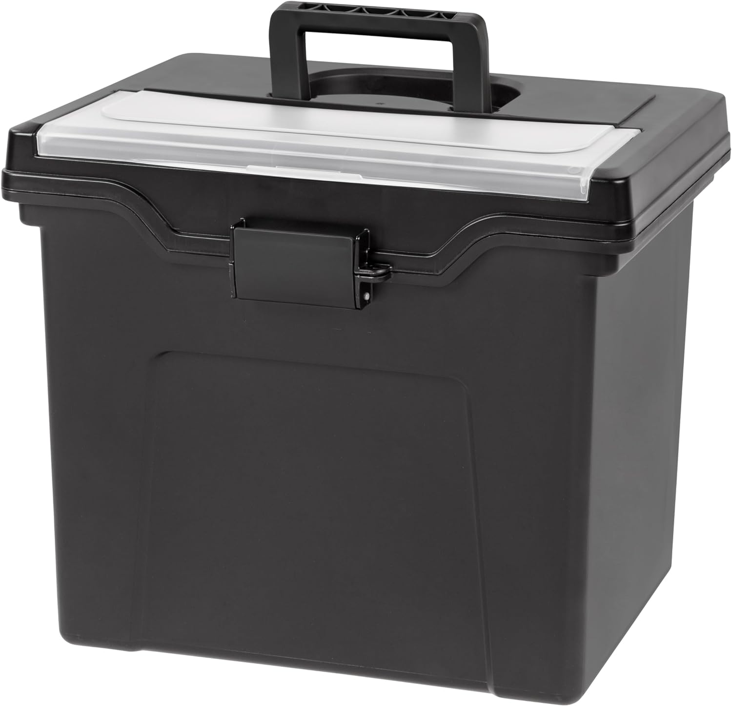 IRIS USA Portable File Box with Lid for Letter and Legal Files by IRIS USA - American Made