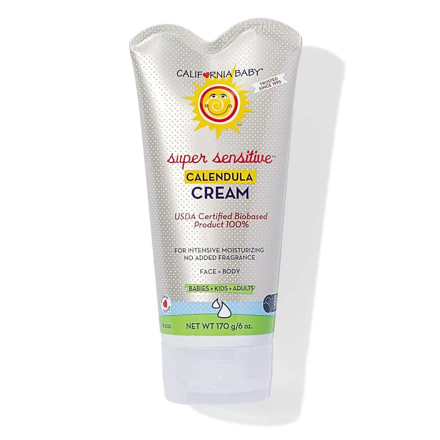 California Baby Calendula Cream 6oz Plant-Based Moisturizer by California Baby - American Made