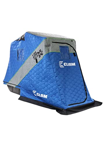 Clam X100 Pro Thermal Flip Over Ice Shelter 1 Angler by Clam Outdoors - American Made