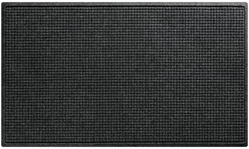 WaterHog Squares Front Door Mat Indoor Outdoor Entrance, All-Weather Mats by WaterHog - American Made