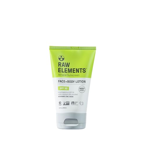 Raw Elements Face and Body All-Natural Mineral Sunscreen Travel Size 1oz by Raw Elements - American Made