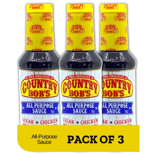 Country Bob's All Purpose Sauce Family Size 23oz 3-Pack by Country Bob's - American Made