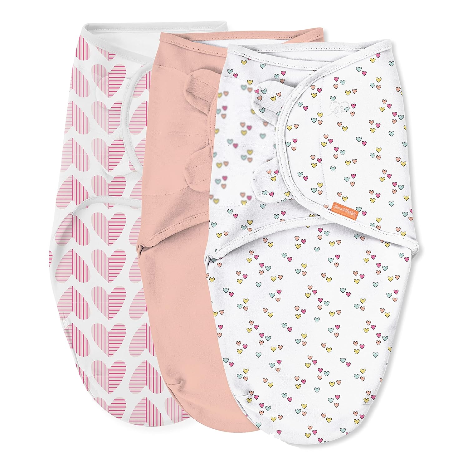 SwaddleMe by Ingenuity Original Swaddle 100% Cotton 3-Pack 0-3 Months by Summer Infant - American Made