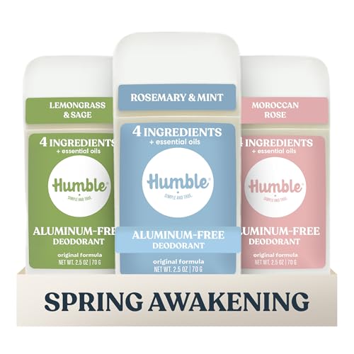 Humble Aluminum-Free Deodorant, Spring Awakening - 3 Pack