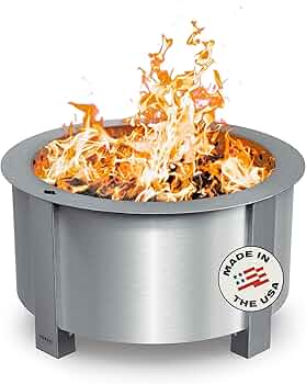 Breeo X Series 24 Smokeless Fire Pit Stainless Steel