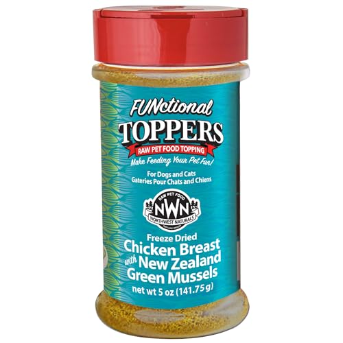 Northwest Naturals Freeze-Dried Chicken Breast with Green Lipped Mussels - Functional Topper - for Dogs and Ca