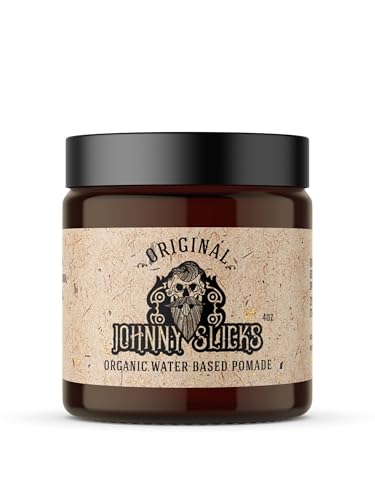 Johnny Slicks Water Based Pomade for Men, Original, 4 oz