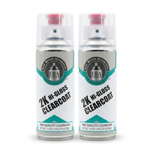 ERA Paints 2K High Gloss Clear Coat Spray/Aerosol Can – Professional Quality & Finish - Easy to Use – Best Val