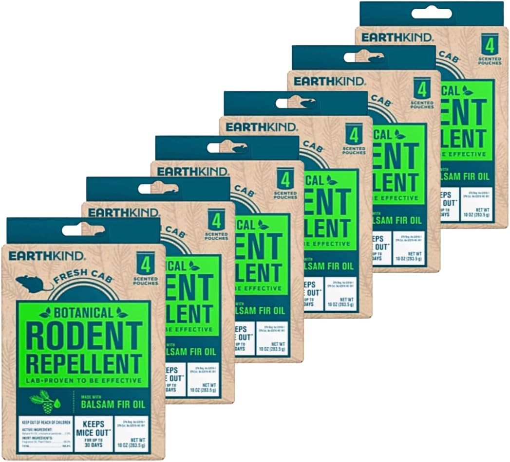 Fresh Cab Botanical Rodent Repellent, 24 Scent Pouches (6 Packs of 4)