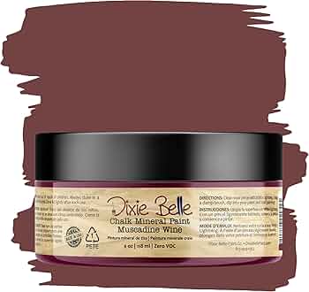 Dixie Belle Paint Chalk Finish Furniture Paint Muscadine Wine 4oz
