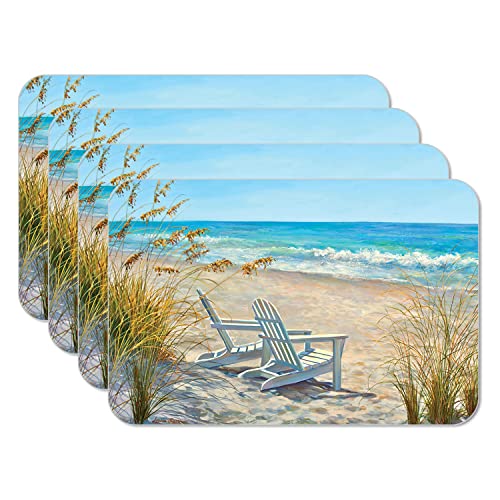 Counterart Ocean View Reversible Easy Care Placemat 4 Pack