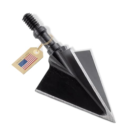 Vantage Point Archery VPA 1 1/8" 3 Blade 100 Grain 3-Blade Broadhead, Screw-in, 1045 Carbon Tool Steel 50-52 R