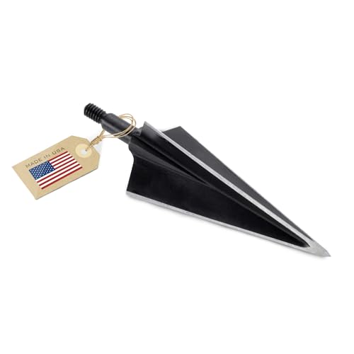 Vantage Point Archery VPA 1 1/8" 3 Blade 150 Grain 3-Blade Broadhead, Screw-in, 1045 Carbon Tool Steel 50-52 R
