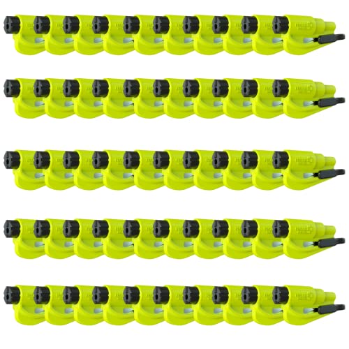 resqme Pack of 50 The Original Emergency Keychain Car Escape Tool, 2-in-1 Seatbelt Cutter and Window Breaker by RESQME - American Made