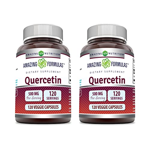 Amazing Formulas Quercetin 500mg Veggie Capsules Supplement