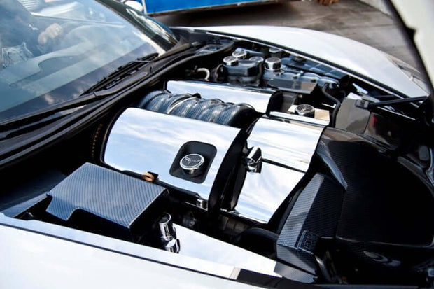 American Car Craft Corvette C8 Stainless Fuel Door Trim by American Car Craft - American Made